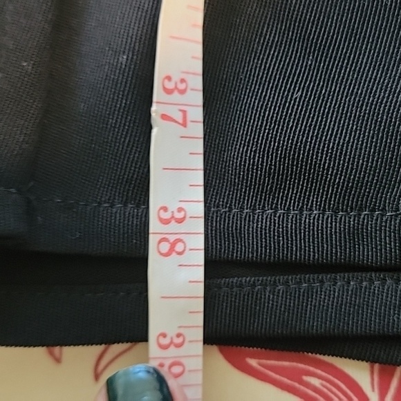 Apostrophe black lined maxi skirt with slit - Picture 9 of 9